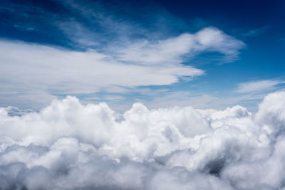 Majestic shot of sky with cloudscape