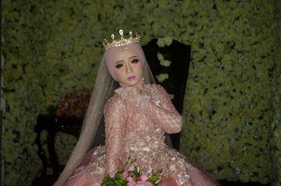 Portrait of a serious young woman