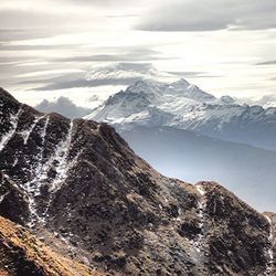 Snow covered mountains