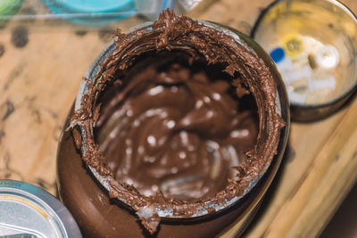 Close-up of chocolate cake