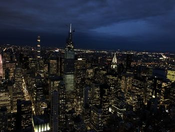 New york by night from the top