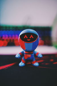 Close-up of toy on table