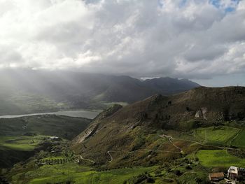 Scenic view of landscape against sky