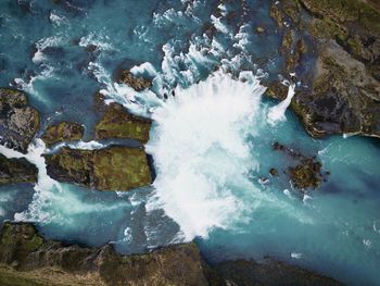 Aerial view of sea