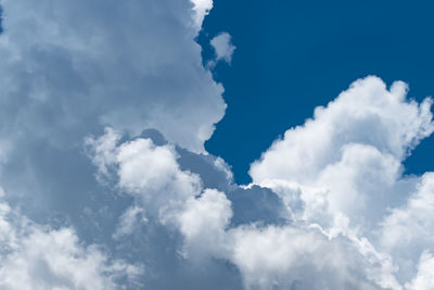 Low angle view of clouds in sky