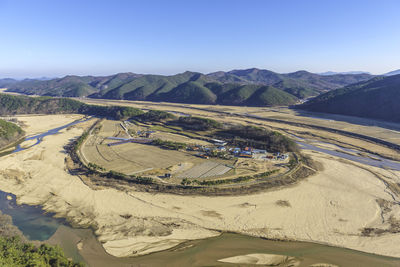  hoeryongpo river bend in mungyeong, south korea
