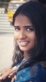 Portrait of a smiling young woman