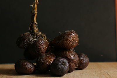 Close-up of fruits on table