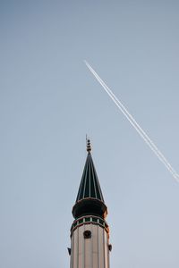 Low angle view of building against clear sky