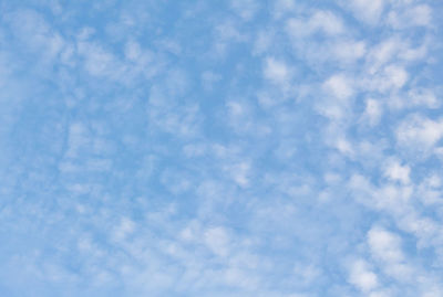 Low angle view of blue sky