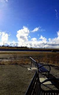 Field against sky