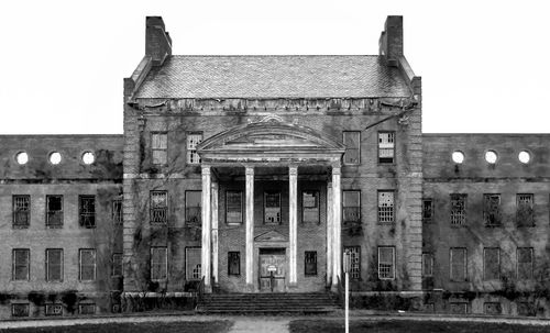 Low angle view of historical building