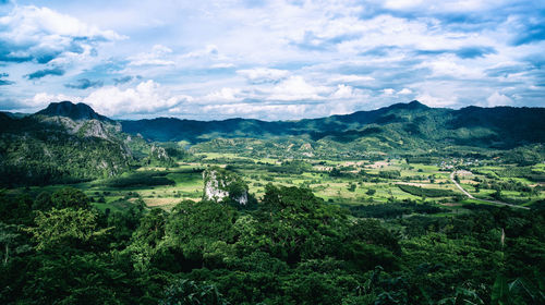 Scenic view of landscape against sky
