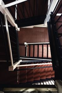 High angle view of staircase