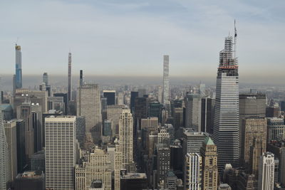 Aerial view of buildings in city