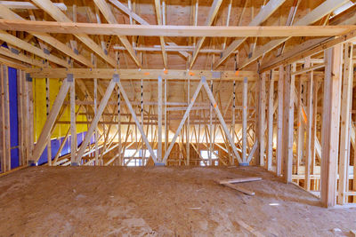 Interior of building under construction