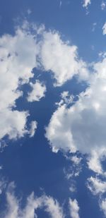 Low angle view of clouds in sky