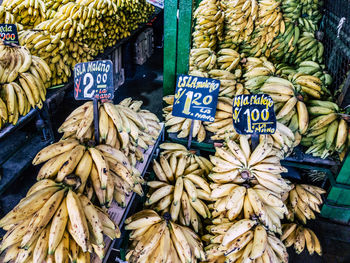 Vegetables for sale at market stall