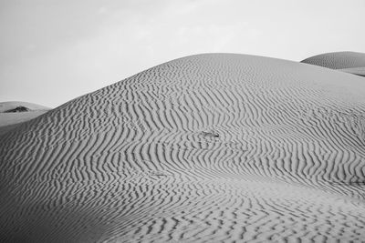 Scenic view of sand dunes