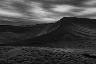 Scenic view of desert against sky