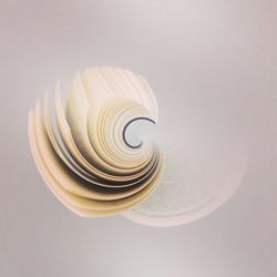 Little planet effect of book against gray background