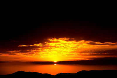 Scenic view of sunset sky