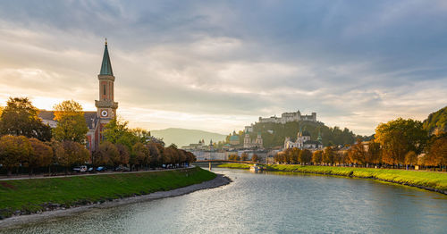 Salzburg historic town center, austria