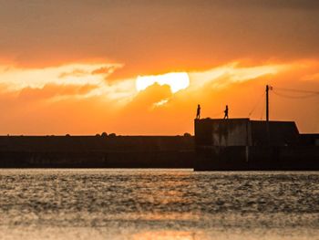 Scenic view of sunset sky