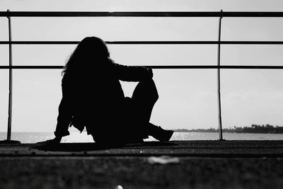 Close-up of woman against sky