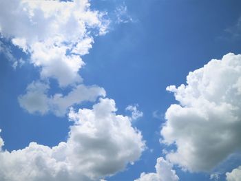 Low angle view of clouds in sky