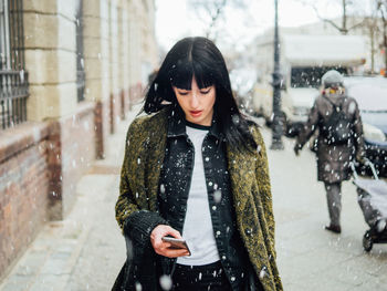 Portrait of young woman