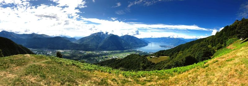 Panoramic view of landscape against sky