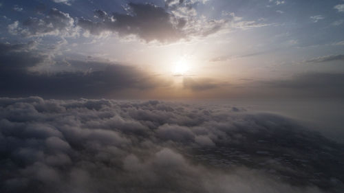 Scenic view of cloudscape during sunset