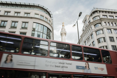 Low angle view of buildings in city