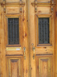 Close-up of closed door