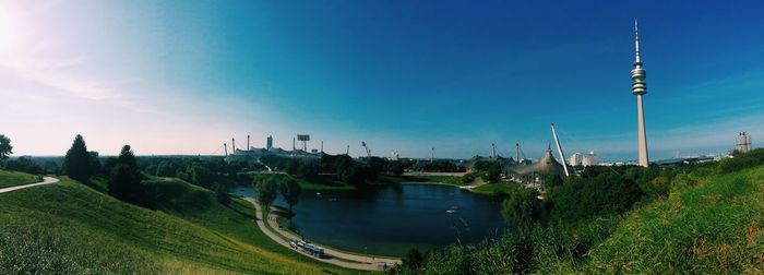 Scenic view of river against sky