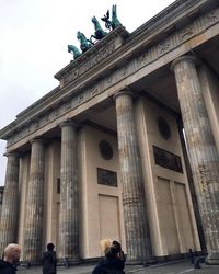 Low angle view of historical building