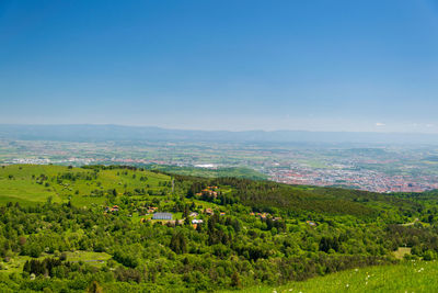 View of the crater of the puy pariou volcano