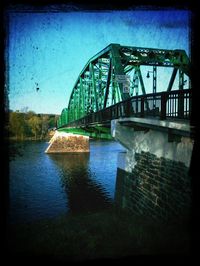 Reflection of built structure in water