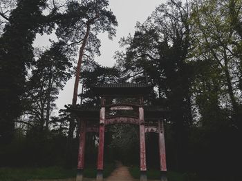 View of trees against sky