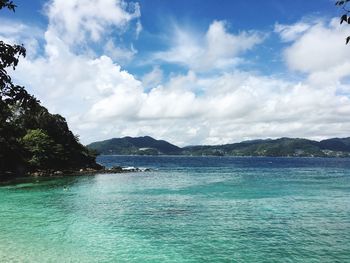 Scenic view of sea against sky