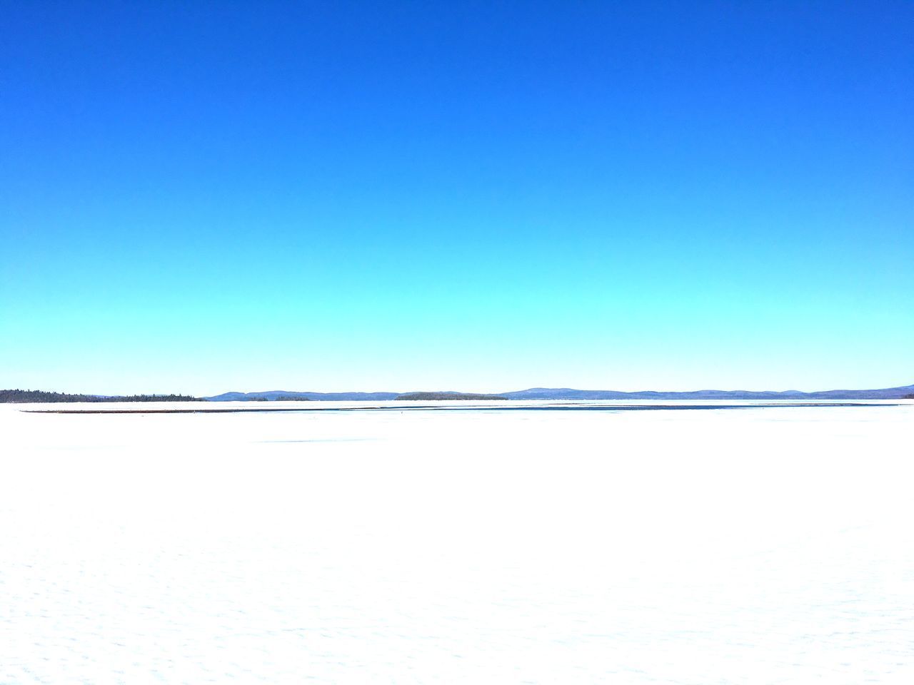 VIEW OF SEA AGAINST CLEAR BLUE SKY