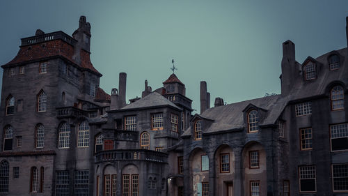 Low angle view of historical castle against sky