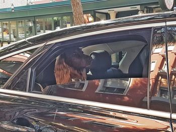 Railroad tracks in city