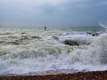 Scenic view of sea against sky