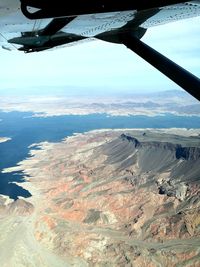 Aerial view of landscape against sky