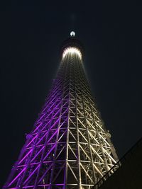 Low angle view of communications tower
