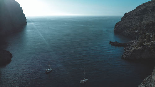 Scenic view of sea against sky