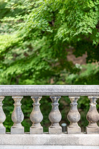 Close-up of metal fence