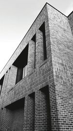 Low angle view of built structure against clear sky